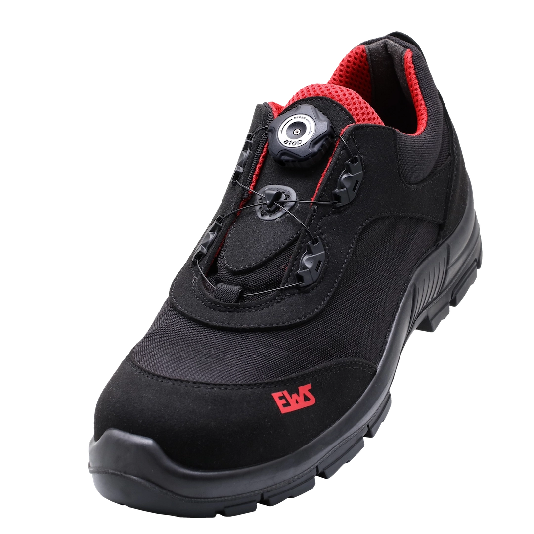 EWS Dynamic Safety S3 Sicherheitsschuh Halbschuh Red:Black.